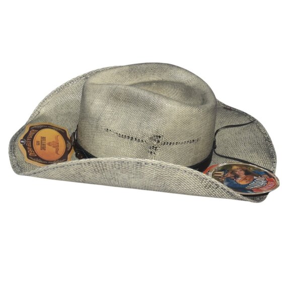 Bullhide Straw Hat Western Cowboy Shapeable M - Picture 2 of 12